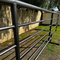 Panel de Cerca para Ganado, Portátil, de Acero Galvanizado, para Corral de Ganado, para Gestión Temporal de Animales en Ranchos