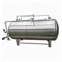 Système de conteneurs à bière horizontaux empilables 20BBL en acier inoxydable 304 avec enveloppe glycolée pour équipement de brassage