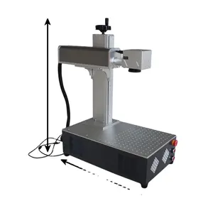 Air cooled Automatic Portable Fiber Laser Marking Machine With USB 2.0 Compatible