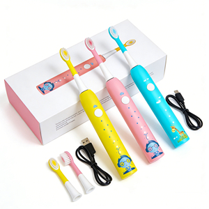 <span class=keywords><strong>Brosse</strong></span> à dents électrique pour enfants, Chine, 2 têtes, chargement USB, étanche IPX7, 31200 mouvements par minute, minuterie 3 modes - Product Image 1