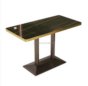 Nhà hàng đồ nội thất thiết lập giá tốt phong cách bàn kính rắn Bar ghế cho quán cà phê thanh lịch và khá cài đặt - Product Image 6