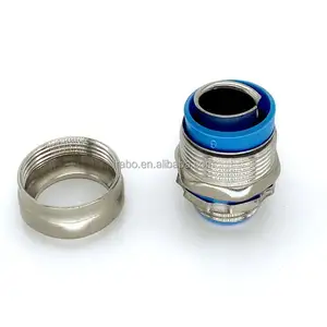 China manufacture price G 1 inch thread 304 stainless steel electrical round head flexible conduit connector for cable clawing