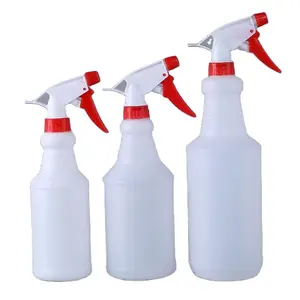 Bottiglie di plastica spray riciclato resistente ai prodotti chimici atomizzatore all'ingrosso 500ml flacone trigger per pulizia chimica hdpe