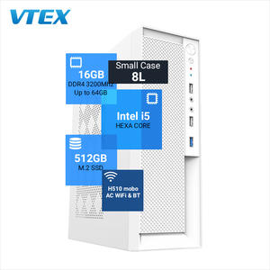 I5-11400 d'ordinateur de bureau 8L blanc SPCC Case <span class=keywords><strong>H510</strong></span> Carte mère 16GB RAM 512GB SSD Châssis Case Business Desktop Computer - Product Image 6