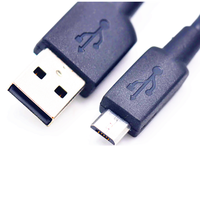 Kabel pengisi daya USB 3.0 a Male ke Micro B 5 Pin, USB-C pengisian cepat kabel mikro USB dengan sinkronisasi Data tembaga murni untuk printer