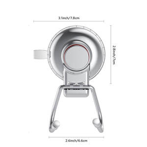 Không có khoan và di chuyển phụ kiện phòng tắm hút cup khăn móc treo tường phòng tắm hút cup tường móc - Product Image 5