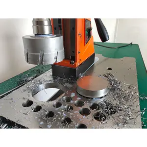 Heavy Duty 2500w 20000n Auto Feed Annular Cutter Twist Drilling Magnetic Drill Machines With Dual Function