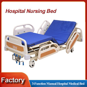Cama de Hospital Manual de Tres Funciones, Material ABS, para Cuidado de Personas Mayores - Product Image 5