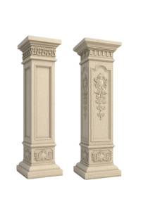 ABS vuông ROMAN cột khuôn nhựa trụ cột, bê tông xi măng biệt thự cổng hình cột, tuyến tính khắc bên cột, cột thẳng đứng - Product Image 4