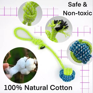 Dog Toys Set Puppy Chew Toys Rope <b>Plush</b> Squeaky Interactive Pet Toy Bundle for Small Medium Dogs - Product Image 3