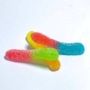 Bonbons Gélifiés Colorés en Forme de Vers, Bonbons Gélifiés aux Fruits, Snacks Gélifiés Personnalisés <span class=keywords><strong>Multi</strong></span>-Formes, Bonbons Gélifiés en Gros - Product Image 1