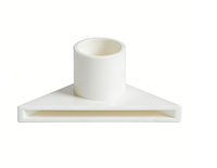 Bec de sortie d'eau triangulaire en PVC pour aquarium, raccord de fond en plastique pour cascade artificielle, raccords de tuyauterie DIY femelle