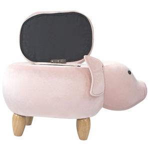 Reposapiés otomanos de <span class=keywords><strong>terciopelo</strong></span> <span class=keywords><strong>rosa</strong></span>, moda creativa, mesa de centro para el hogar, cambio de zapatos, Banco de zapatos de cerdo bonito, <span class=keywords><strong>PUF</strong></span>, silla para niños - Product Image 2