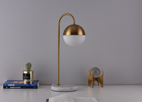 Lampe de chevet avec avion doré, luminaire de Table, décoration d'hôtel, style marbre, nouvelle collection