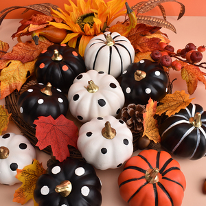 Calabaza de espuma de simulación para Halloween, calabaza colorida, fruta o verdura artificial, Navidad, graduación, Pascua, alta calidad - Product Image 1