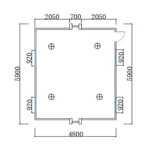 20 pieds entrepôt spécial salle de réunion boutique ouragan preuve coupe-vent imperméable ignifuge préfabriqué extensible conteneur maison - Product Image 5