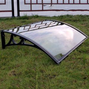 Auvent de porte avant moderne en polycarbonate, auvent de fenêtre, auvent de balcon avec protection UV, installation murale - Product Image 5