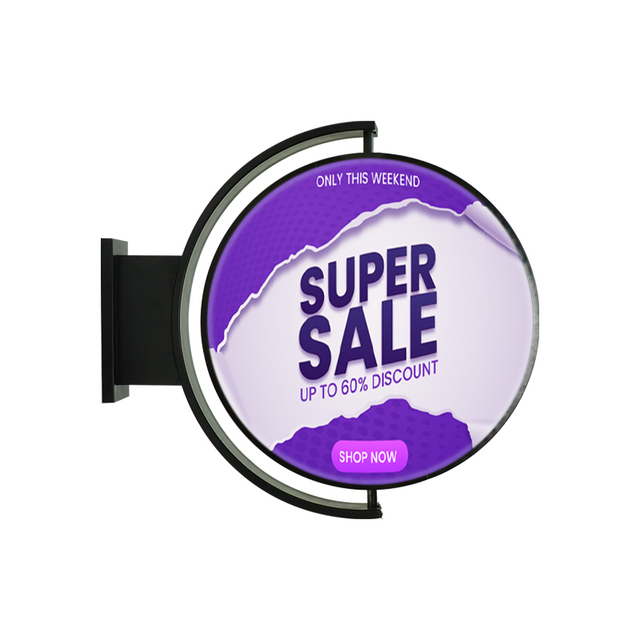 Double-Sided Aluminum Frame Waterproof Outdoor LED Light Box Signage for Restaurant Advertising with IP54 Rating