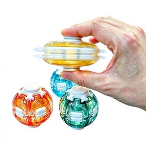 Spinner de Plástico Transparente, Juguete Giratorio Antiestrés, Educativo, Portátil, Regalo para Niños y Adultos - Product Image 4