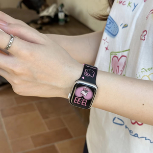 <span class=keywords><strong>Correa</strong></span> de Silicona con Patrón de Gatito en Relieve, Linda y Moderna, para Relojes <span class=keywords><strong>Apple</strong></span> Series 11, 10, 9, SE, <span class=keywords><strong>Ultra</strong></span> 2, Accesorios - Product Image 5