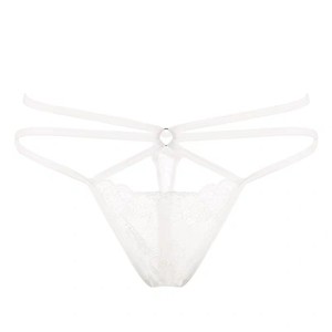 Strings sexy de style européen et américain, culottes/t-shirts transparents à bretelles croisées pour femmes, séduisants et à taille basse - Product Image 5
