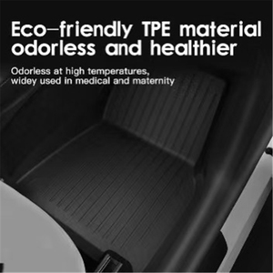 Accessoires Auto 5D <span class=keywords><strong>Premium</strong></span> Durable Non-toxique Non Dérapant Tous Temps Tapis de Voiture Personnalisés Ensemble Universel Tapis de Sol de Voiture en TPE - Product Image 4