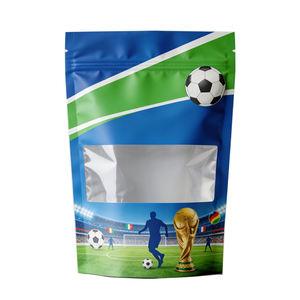 ถุงฟอยล์อลูมิเนียมเกรดอาหารพิมพ์ลายตามสั่งสำหรับบรรจุภัณฑ์ขนมขบเคี้ยว ถั่ว ป๊อปคอร์น แครกเกอร์ ชิปส์ เยลลี่ แบบตั้งได้ รุ่น World Cup 2026 - Product Image 4