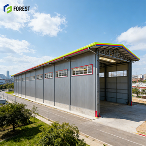 โกดังโครงสร้างเหล็กแบบกริดสั่งทำพิเศษ ขนาด 15x30x10 เมตร โรงงานแบบ Clear Span เป็นมิตรกับสิ่งแวดล้อม ทนทานต่อแผ่นดินไหว แข็งแรงสูง - Product Image 1