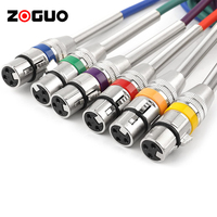 Câble de microphone XLR multicolore 3 broches mâle-femelle gainé PVC 10m, cordon micro équilibré flexible pour audio-vidéo domestique, options 3m-20m