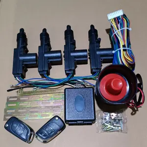 Remote Control Sistem Buka Kunci Pintu Pusat dengan 4 Sistem Kunci Aktuator untuk Kendaraan Universal