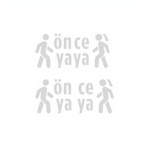 Pochoir de marquage au sol en aluminium Pedestrian First-Yaya 100x200cm noir phosphorescent 1mm d'épaisseur BS-OY-001 - Product Image 1