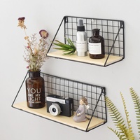 Étagère murale créative en métal de style nordique pour jouets, décoration de la maison et du dortoir, étagère simple, cloison décorative