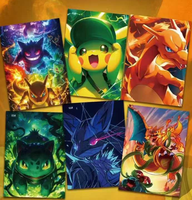 Huohu Vol.3 Cartes de collection Pokémon Polaroids, bandes de films déchirables avec photos de personnages d'anime, jouets, cadeaux pour enfants
