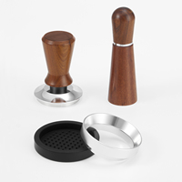 Kit d'outils à café expresso personnalisable avec logo gratuit – Ensemble complet : tasseur à café, outil WDT, entonnoir doseur – Kit d'outils de barista