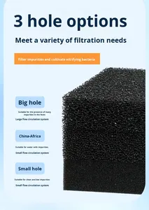 Materiale Filtrante in Bio-Cotone Nero per Acquario, Fori Ispessiti Grandi/Medi/Piccoli per Piccoli Acquari, Produttore di Spugne - Product Image 5