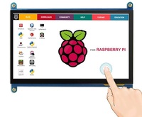 1024x600 IPS kapasitif 7 inç ahududu Pi 4/3 LCD dokunmatik ekran ahududu Pi için 4/3 LCD