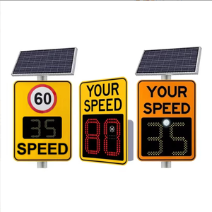 Bodenradar-Aluminium-Fahrzeuggeschwindigkeitsdetektor LED-Kamera Verkehrssicherheitslichtsystem mit 1-199 km/h Messbereich - Product Image 5