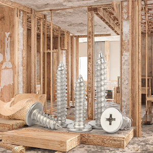 Tùy chỉnh thép không gỉ Tự Khai thác vít mạ bạc đệm Đầu phẳng Phillips đầu bu lông inch jingci thương hiệu - Product Image 6