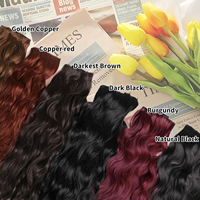 Extensions de cheveux à clips double épaisseur, 7 pièces, 12-30 pouces, pointes pleines et épaisses, sans perte de cheveux, multicolores, en vrac