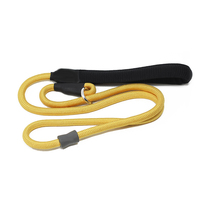 Laisse de chien en nylon souple et résistante, anti-traction, avec poignée rembourrée