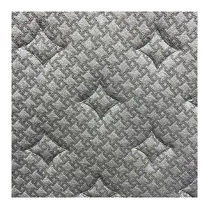 Factory Price Wholesale Grey Green Quilted Fabric Custom Mattress Ticking Fabric for Mattress Cover