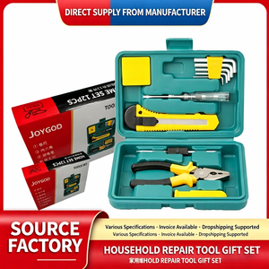 Kit d'outils ménagers 12 pièces avec clés hexagonales, tournevis et pinces pour les réparations à domicile - Product Image 2
