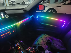 ไฟบรรยากาศในรถยนต์ Symphony Led <span class=keywords><strong>18</strong></span> in 1 RGB 64 สี แถบอะคริลิค ไฟตกแต่งภายในรถยนต์ - Product Image 5