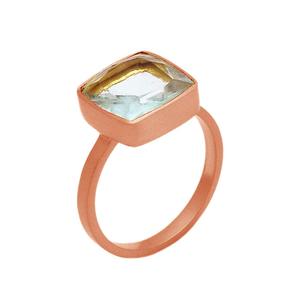 Anillo de Plata de Ley 925 chapado en oro de la mejor calidad, joyería de boda de Topacio Azul genuino, conjunto de diseños únicos con CASA DE PLATA - Product Image 5