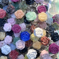 Großhandel Natürliche Gemischte Kristall-Rosenblüten Kristallornamente Original Halbedelstein für Valentinstag Hochzeitsgeschenk