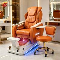 Mobilier de salon de manucure, bain de pieds à remous, chaise de pédicure de luxe avec siège réglable