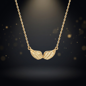 Wholesale Womens Sterling Silver Silver Plated Angel Wings Pendant Necklace Vintage Party Fashion Jewelry Gift - Product Image 3