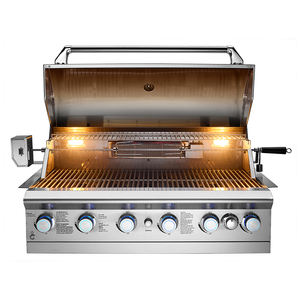 Премиум роскошный корейский стиль уличный кухонный газовый барбекю гриль с решеткой из нержавеющей стали и 6 горелок - Product Image 3
