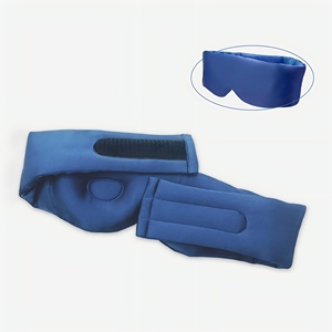 Masque pour les yeux en soie réglable avec velcro pour dormir la nuit, masque de sommeil doux et naturel pour les yeux, doux pour la peau et les cils - Product Image 5