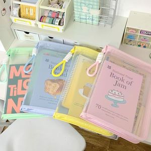 Sac à documents transparent A4 Tiger Secretary, sac fourre-tout pour étudiants de grande capacité avec fermeture éclair, pour le rangement des manuels scolaires et des papiers d'examen - Product Image 2